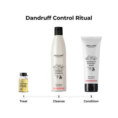 Brillare Dandruff Control Shampoo For Itchy, Flaky Scalp 300 Ml - Shampoos