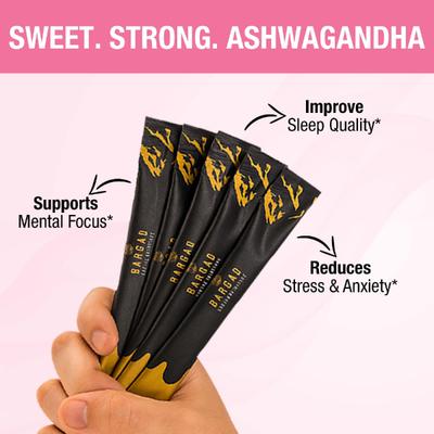 Bargad KSM-66 Ashwagandha Honey Sticks - Strawberry Flavour 7's - Speciality Medicines
