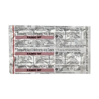 Xamic MF Tablet 10'S - Bleeding Disorders-Hae