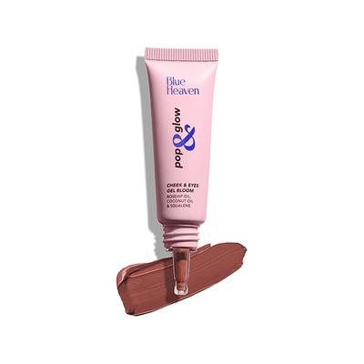 Blue Heaven Pop and Glow Cheek and Eyes Gel Bloom Blush, Subtle Nude 12 ml - Blushes