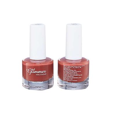 Glimmer Nail Enamel Coffee Brown 8 ml - Nail Polish