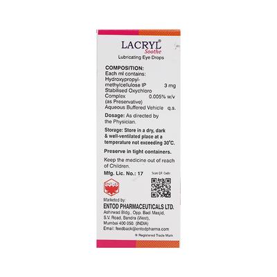 Lacryl Soothe Eye Drops 10ml - Dry Eye-Olt