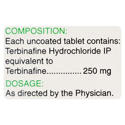 Fungotek 250mg Tablet 7'S - Fungal Infections-Anf