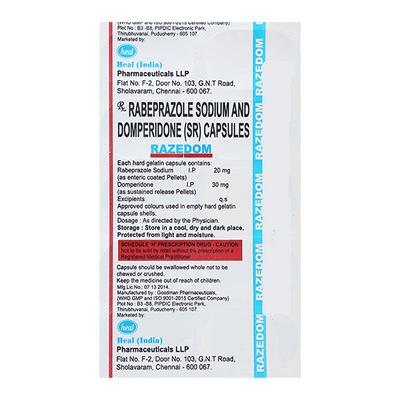 Razedom Capsule 10'S - Ulcer/Reflux/Flatulence-Aaa