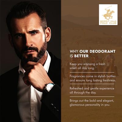Beverly Hills Polo Club Prestige Parfum Body Spray - Heritage Oud 300 ml - Men Deodorants/Roll-Ons