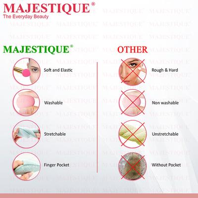 Majestique Facial Cleaning Sponge With Pointed Makeup Sponge - Color May Vary 1's - Sponges & Applicators