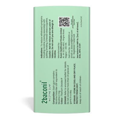Rusan 2baconil Nicotine 2mg Gum - Paan Flavour 30s - Nicotine Gums/Lozenges
