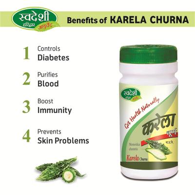 Swadeshi Karela Churna Powder 100 gm - Diabetes Care (Ayush)