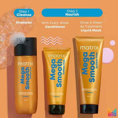 Matrix Mega Smooth Sulfate-Free Conditioner for Bond Repair Safe for Keratin 200 ml - Conditioners