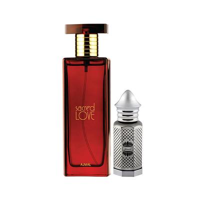 Ajmal Sacred Love EDP Floral Musky Perfume And Asher Concentrated Perfume Oil Oriental 300 ml - Perfumes (Edt/Edp)