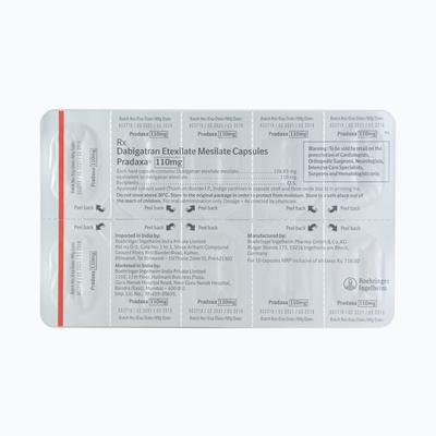 Pradaxa 110mg Capsule 10'S - Blood Clot-Ant