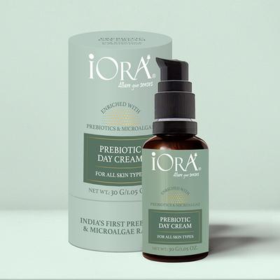 iORA Prebiotic Radiance Day Cream with SPF 15 for Daily use for Pollution and Blue Light Protection with Licorice Argan Neem 30 ml - Day Cream