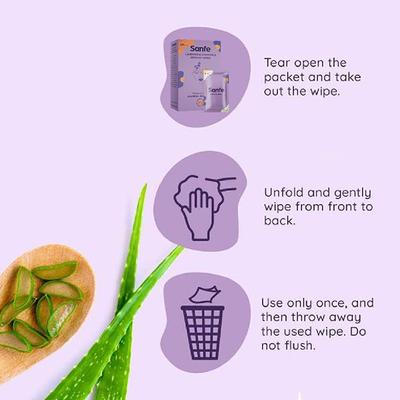 Sanfe Intimate Wipes Combo - Lavendar & Chamomile (Pack of 2 X 10's) - Intimate Care