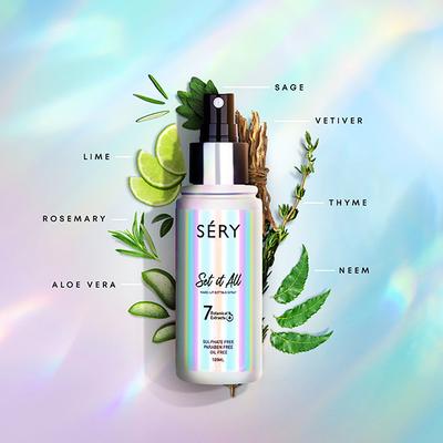 Sery Set It All Make-Up Setting Spray With 7 Botanical Extracts 100ml - Setting Spray