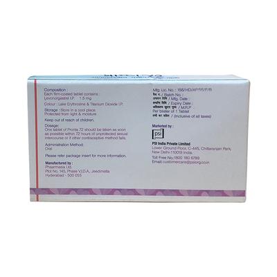 PRONTA 72 Tablet 1's - Contraception-Ora