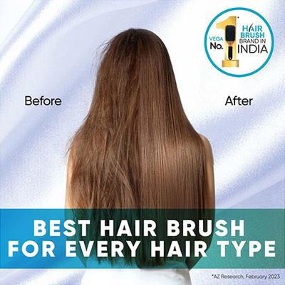 Vega Cushion Hair Brush for Men and Women for Straightening and Grooming (E33-CB) 83 gm - Hair Brushes