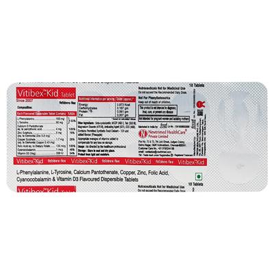 Vitibex Kid Tablet 10'S - Supplements-Cal
