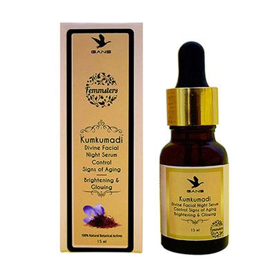 Gans Kumkumadi Divine Facial Night Serum 15 ml - Under Eye Creams & Serums