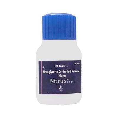 Nitrus CR 2.6mg Tablet 30'S - Angina