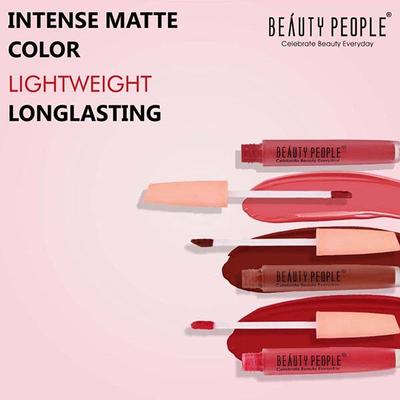 Beauty People Seduction Liquid Lipstick with Vit E and Rose Oil 15 Curious 4 ml - Liquid Lipsticks