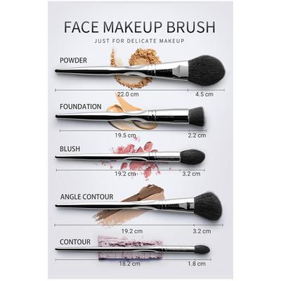 ALLURE Professional Makeup Brush Set with makeup brushes bag (Pack of 11) 1's - Face Brush