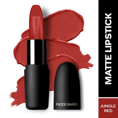 Facescanada Weightless Matte Finish Lipstick Jungle Red 29 4.5 gm - Lipsticks