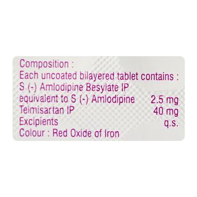Eslo Tel 2.5mg Tablet 15'S - Hypertension-Ana