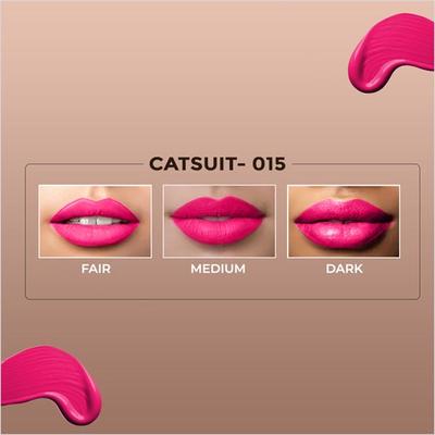 Colorbar Powerkiss Vegan Matte Lipcolor Transferproof Long-Lasting Hydrating Catsuit - 015 5ml - Liquid Lipsticks