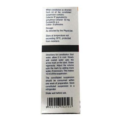 KEFLOR PAEDIATRIC STRAWBERRY FLAVOUR 50 Oral Suspension 10ml - Bacterial Infections-Cep