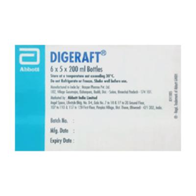 DIGERAFT MINT FLAVOUR Suspension 200ml - Ulcer/Reflux/Flatulence-Aaa