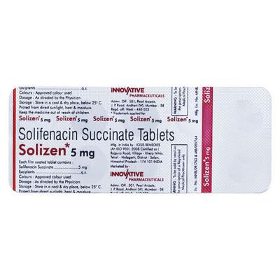 SOLIZEN 5mg Tablet 10's - Bladder And Prostate Disorders-Dru
