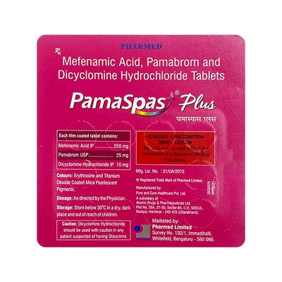 PAMASPAS PLUS Tablet 10's - Muscle Spasm-Ant