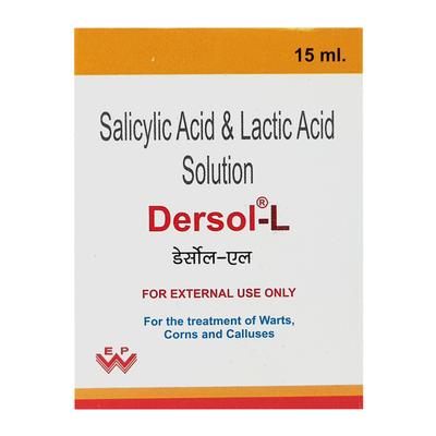 Dersol L Solution 15ml - Warts/Calluses/Other Skin Lesion-Ker