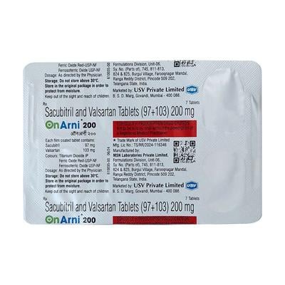 ONARNI 200 Tablet 7's - Heart Failure-Ang