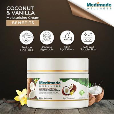Medimade Coconut & Vanilla Moisturising Cream (Pack of 2) 1's - Face Moisturizers