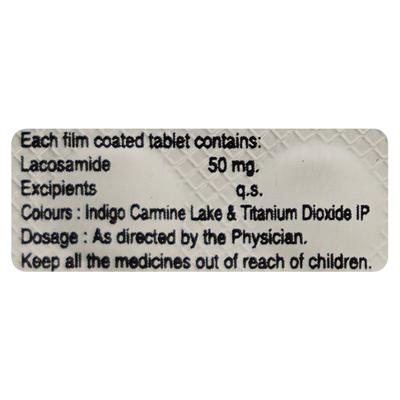 Lacoptal 50mg Tablet 10'S - Epilepsy/Convulsion-Ant