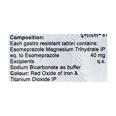 Esogress 40mg Tablet 10'S - Ulcer/Reflux/Flatulence-Aaa