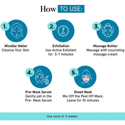 SkinQ Hydrate DIY Active Facial Kit - Single Use 25 ml - Facial Kits