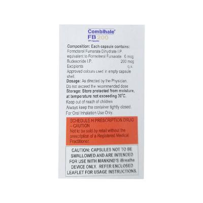COMBIHALE FB 200 DPI Capsule 30's - Asthma/COPD-Ast
