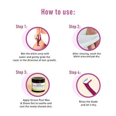 Sirona Bikini Line Razors 3's - Hair Removal Accessories