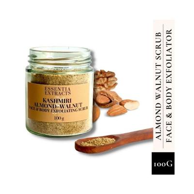 Essentia Extracts Kashmiri Almond Walnut Face Scrub 100 gm - Scrubs & Exfoliants