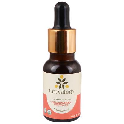 Tattvalogy Organic Cedarwood Essential Oil Therapeutic Grade 15 ml - Essential Oils
