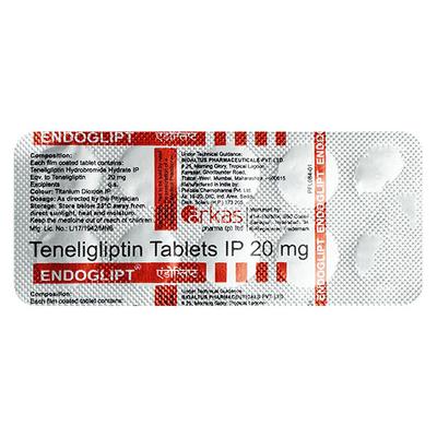 ENDOGLIPT 20mg Tablet 10's - Diabetes-Ant