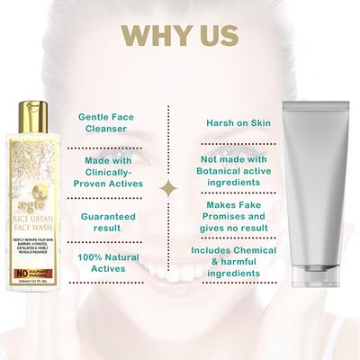 Aegte Rice Ubtan Exfoliating Face Wash 100 ml - Face Wash & Cleansers