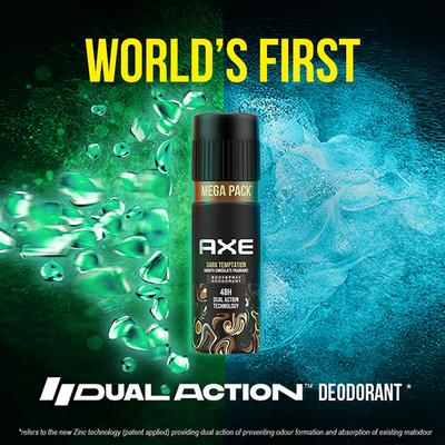 Axe Dark Temptation Long Lasting Deodorant Bodyspray For Men 215 ml - Men Deodorants/Roll-Ons