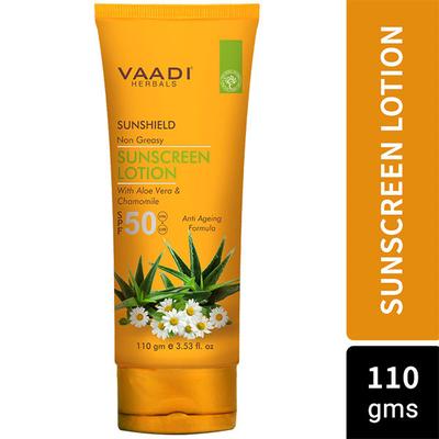 Sunscreen Lotion SPF-50 with Aloe Vera & Chamomile 110 ml - Body Sunscreen