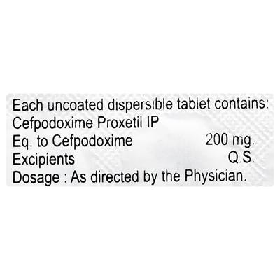 CEFWAY 200 DT Tablet 10's - Bacterial Infections-Cep