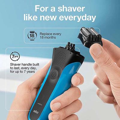 Braun Series 3 310s Wet and Dry Electric Shaver for Men and Rechargeable, Sensitve Shave for Skin Comfort Cordless 353.8 gm - Grooming Kits