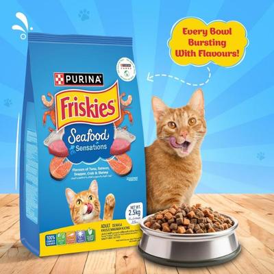 Nestle Purina Friskies Seafood Sensations Cat Food 2.5 kg - Petfood