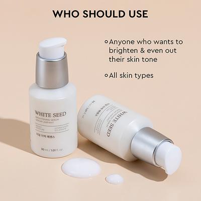 The Face Shop White Seed Brightening Serum- Korean Skincare with Niacinamide, Hyaluronic Acid 30 ml - Face Serum